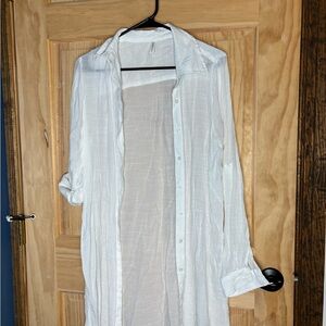 Elegant White Longline Camisole